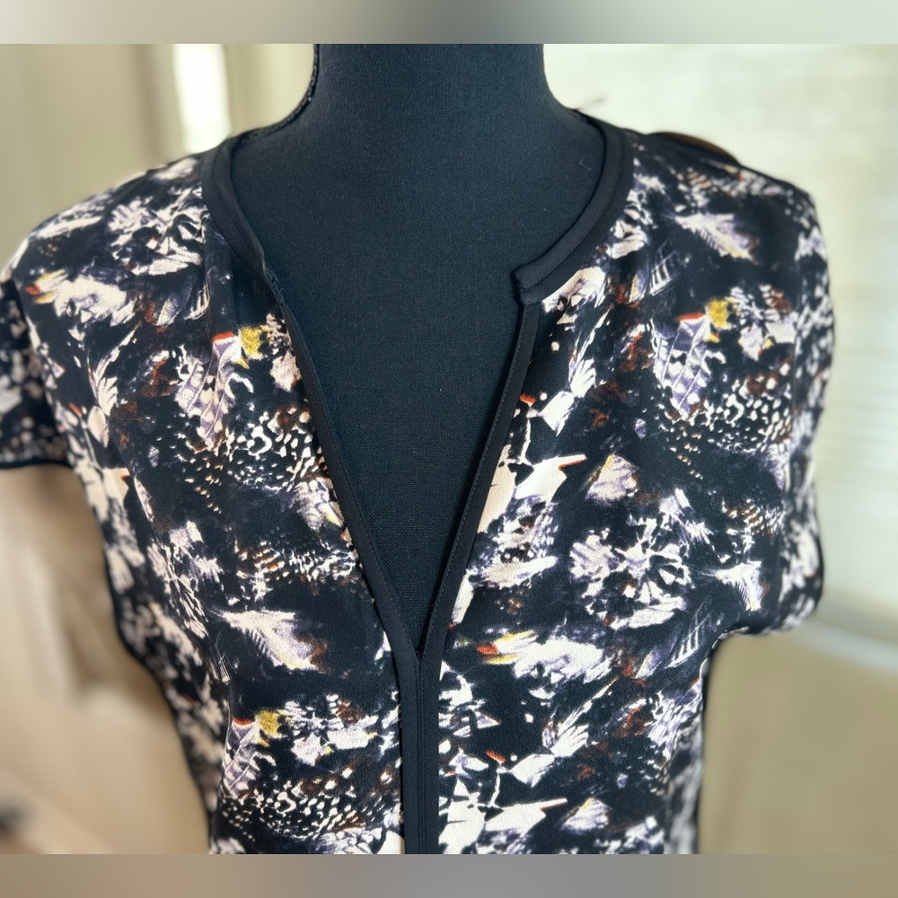NWT Zoa Black and Print Dress